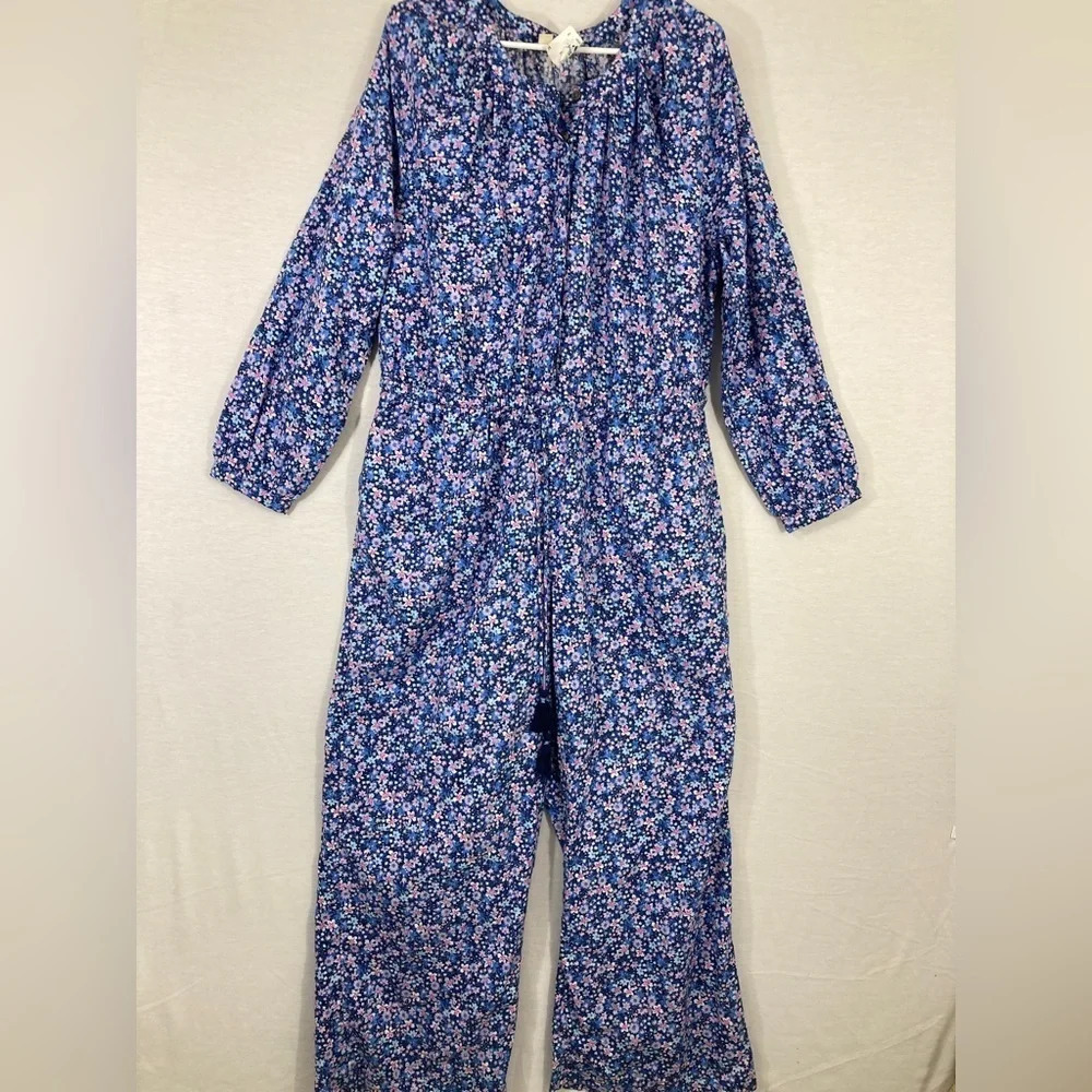 Style & Co. Blue Floral Jumpsuit